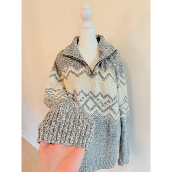 American Eagle Men's Quarter Zip Large - Picture 2 of 6